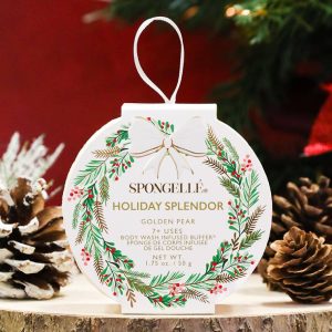 Holiday Splendor – Golden Pear Holiday Wreath Body Buffer