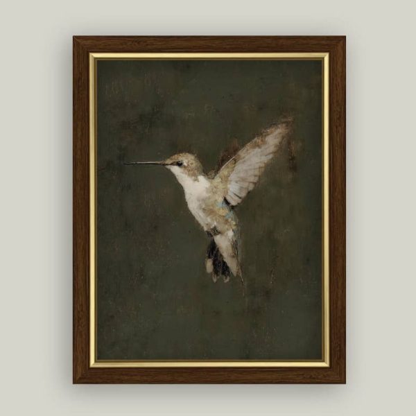 Hummingbird On Green