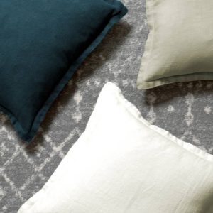 KAF Home Washed Linen with Flange Decorative Pillow 20 inch  X 20